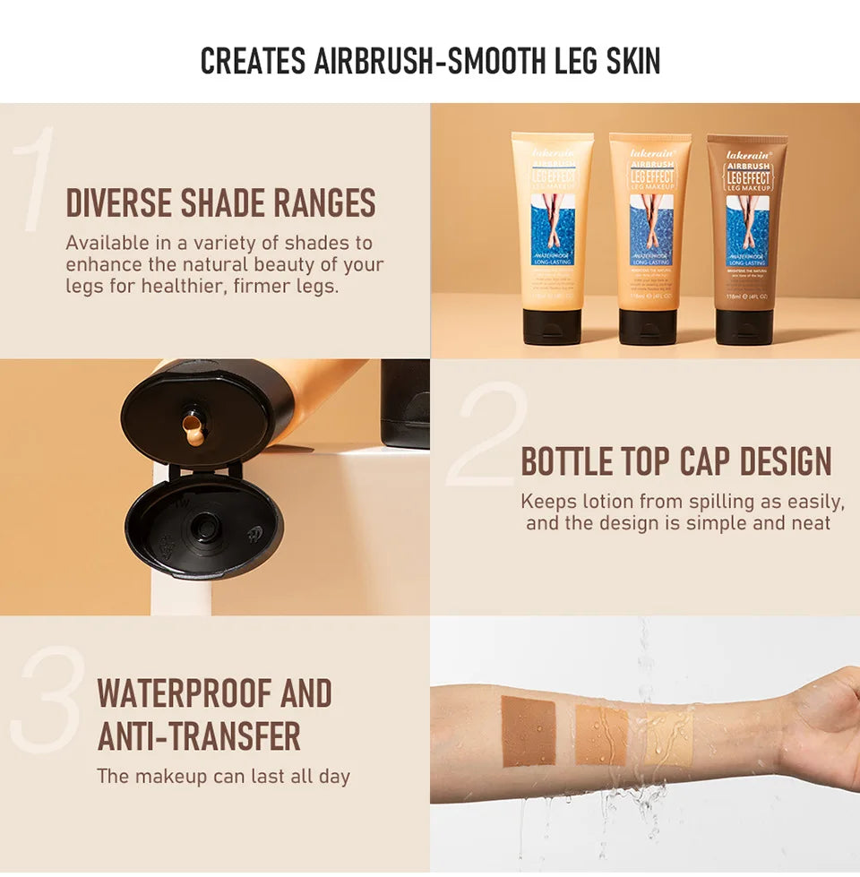 Leg Concealer Cream – Waterproof, Sweatproof, Long-Lasting