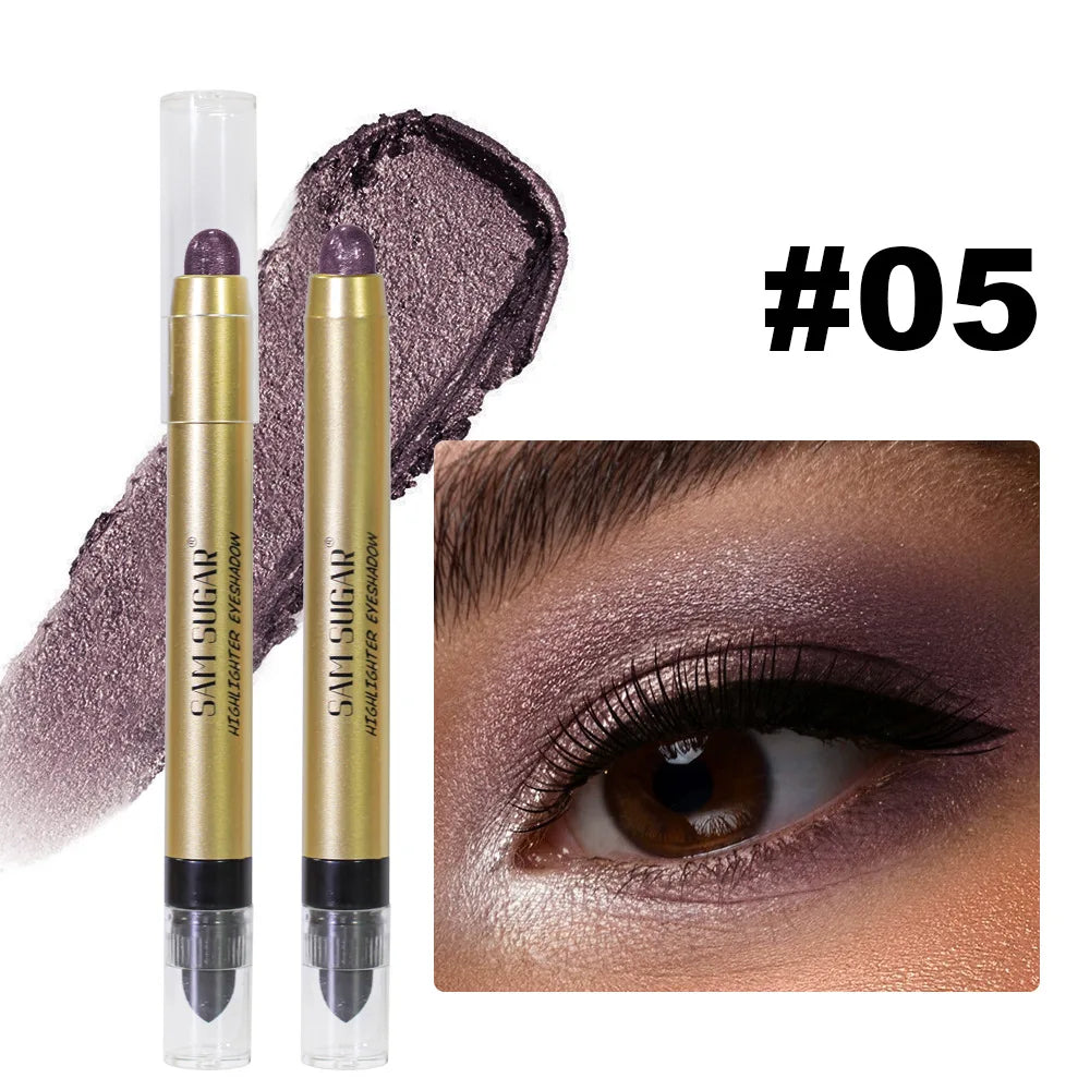 SAM SUGAR 2-in-1 Shimmer Eyeshadow Highlighter Dual Tip Pen