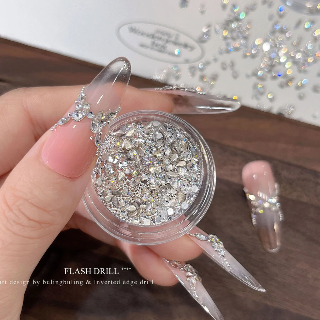 Butterfly Nail Charms Set – 5A Zircon Rhinestones for Nail Art