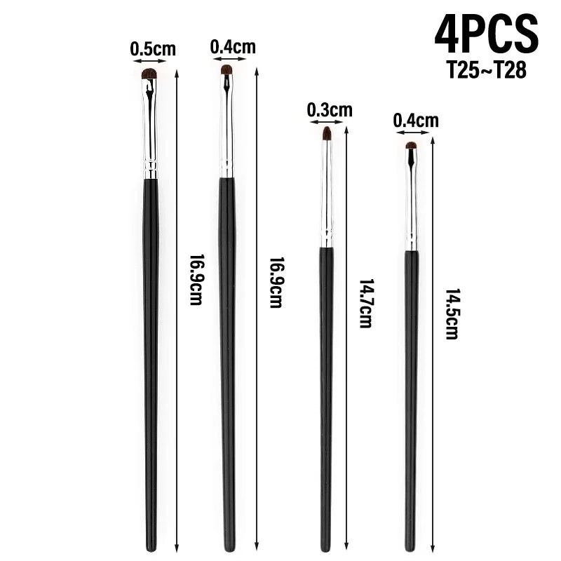 Precision Eye Detail Brushes – Shadow, Liner & Highlighter