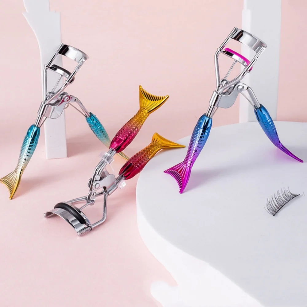Mermaid Tail Eyelash Curler – Stainless Steel Makeup Tool Eyelash Curler PRIMED