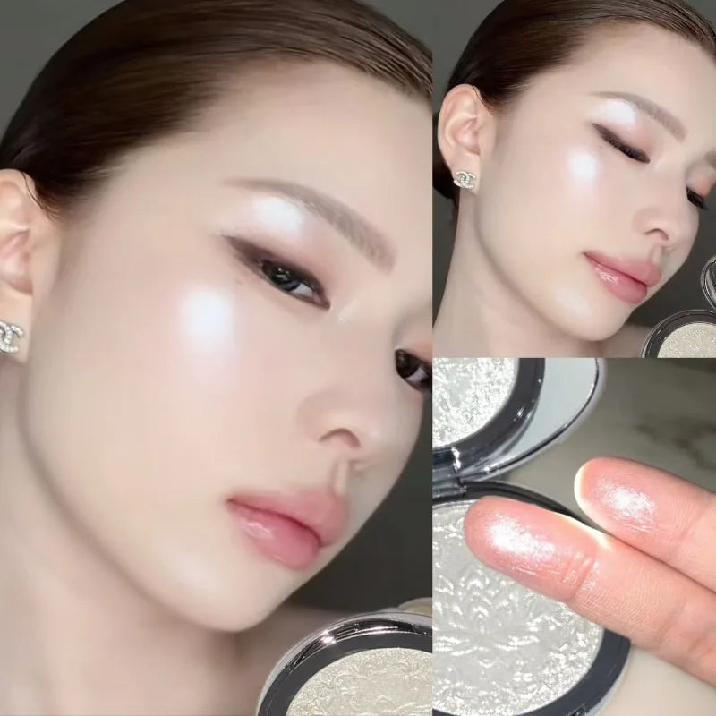 Diamond Glitter Highlighter Palette – Shimmer Eyeshadow Powder Highlighter Palette PRIMED