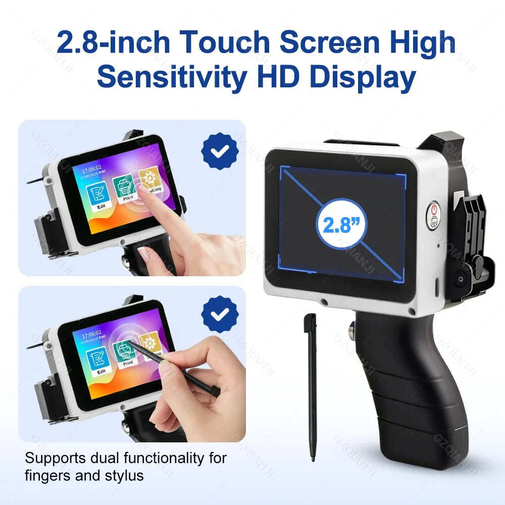 Portable Handheld Inkjet Printer 12.7mm – 28 Languages & QR Code Handheld Inkjet Printer PRIMED