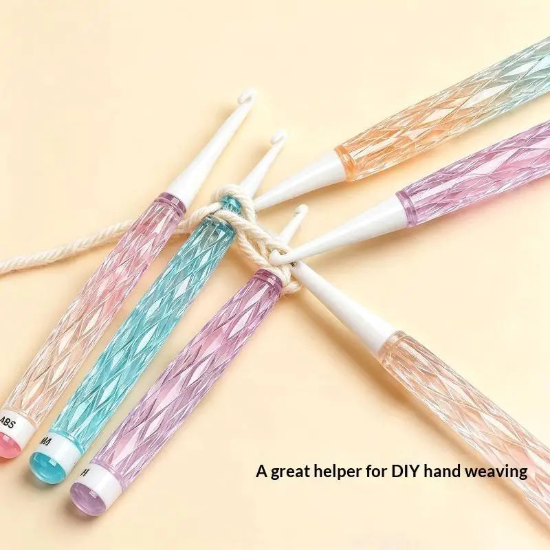Ergonomic Crochet Hook Set 8 Sizes 2mm–6mm | ABS DIY Kit
