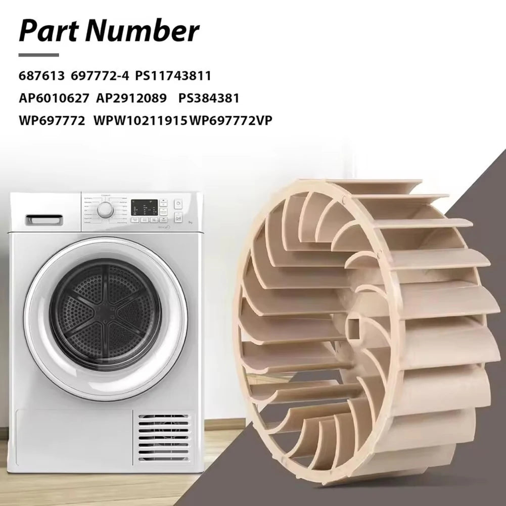 WP697772 Dryer Blower Wheel – PS384381, AP6010627 Replacement