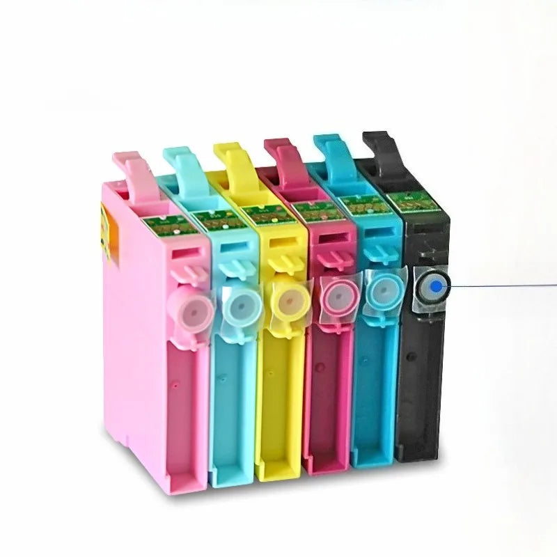 Epson T0791–T0796 Compatible Ink Cartridges | 6-Color Set Ink Cartridge Set PRIMED