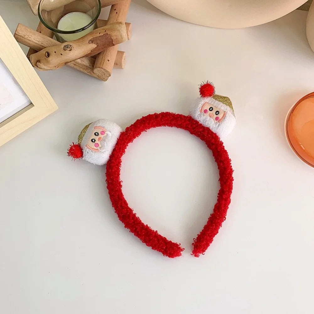 Kids Christmas Headband – Elk, Snowflake & Bow Holiday Hair Holiday Hair Accessory PRIMED E