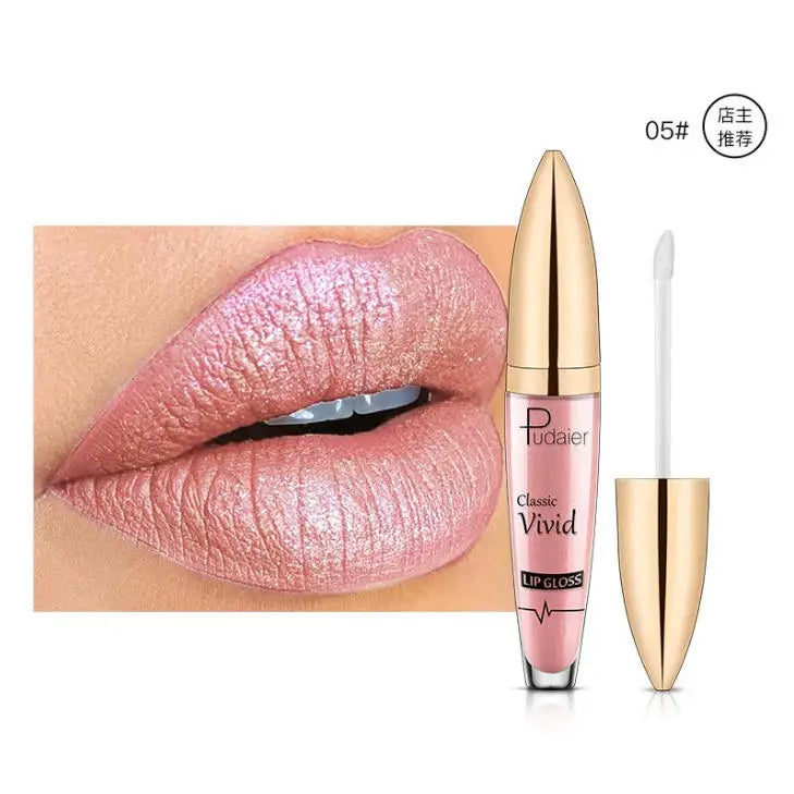 Pudaier 18-Color Matte Glitter Liquid Lipstick Set – Waterproof