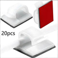 20-Pack Self-Adhesive Cable Organizer Clips for Desk & Wall Cable Management Clips PRIMED A3