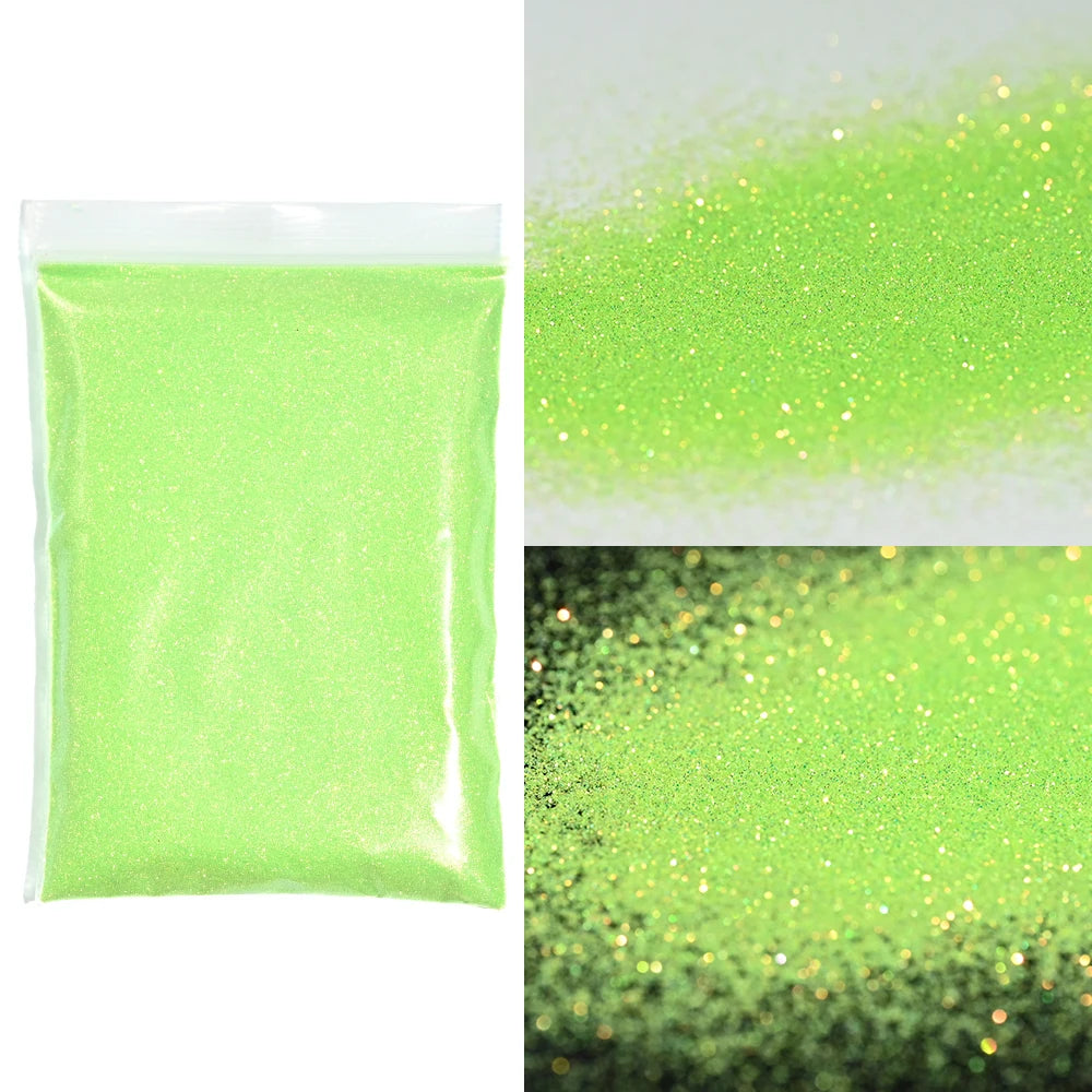 Ultra-Fine Nail Glitter Powder 10g – Pink & Blue Chrome Pigment
