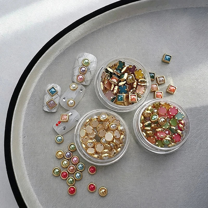3D Gemstone Nail Art Rhinestones – Pearls, Zircon & Diamonds Nail Art Rhinestones PRIMED