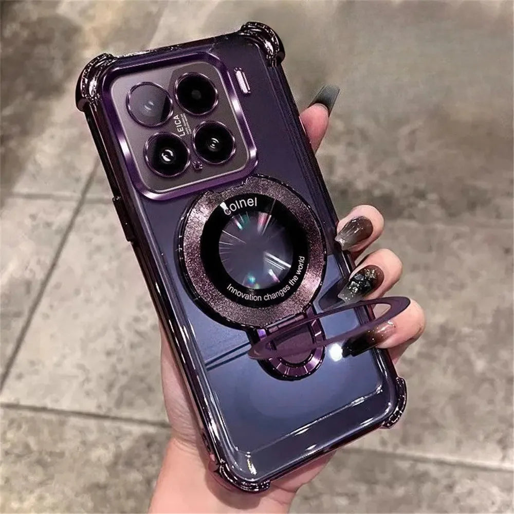 Xiaomi 15T / 14T / 13T Pro Magnetic Kickstand Clear Case