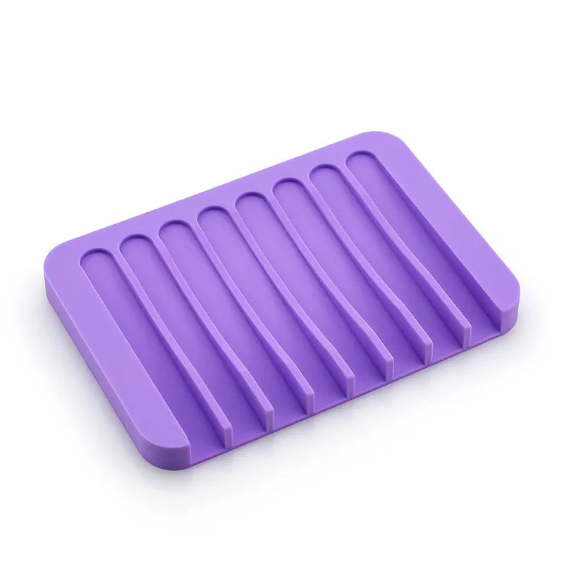 Silicone Sponge & Soap Holder – Self-Draining Waterfall Dish