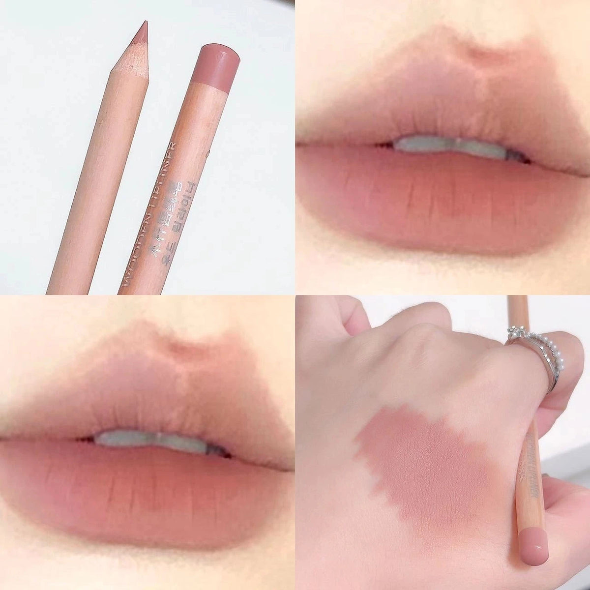 Velvet Matte Lip Liner Pencil – Waterproof Nude Contour Lip Liner Pencil PRIMED 02 Peach Red