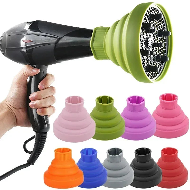 Universal Silicone Hair Dryer Diffuser – Foldable & Heat Resistant