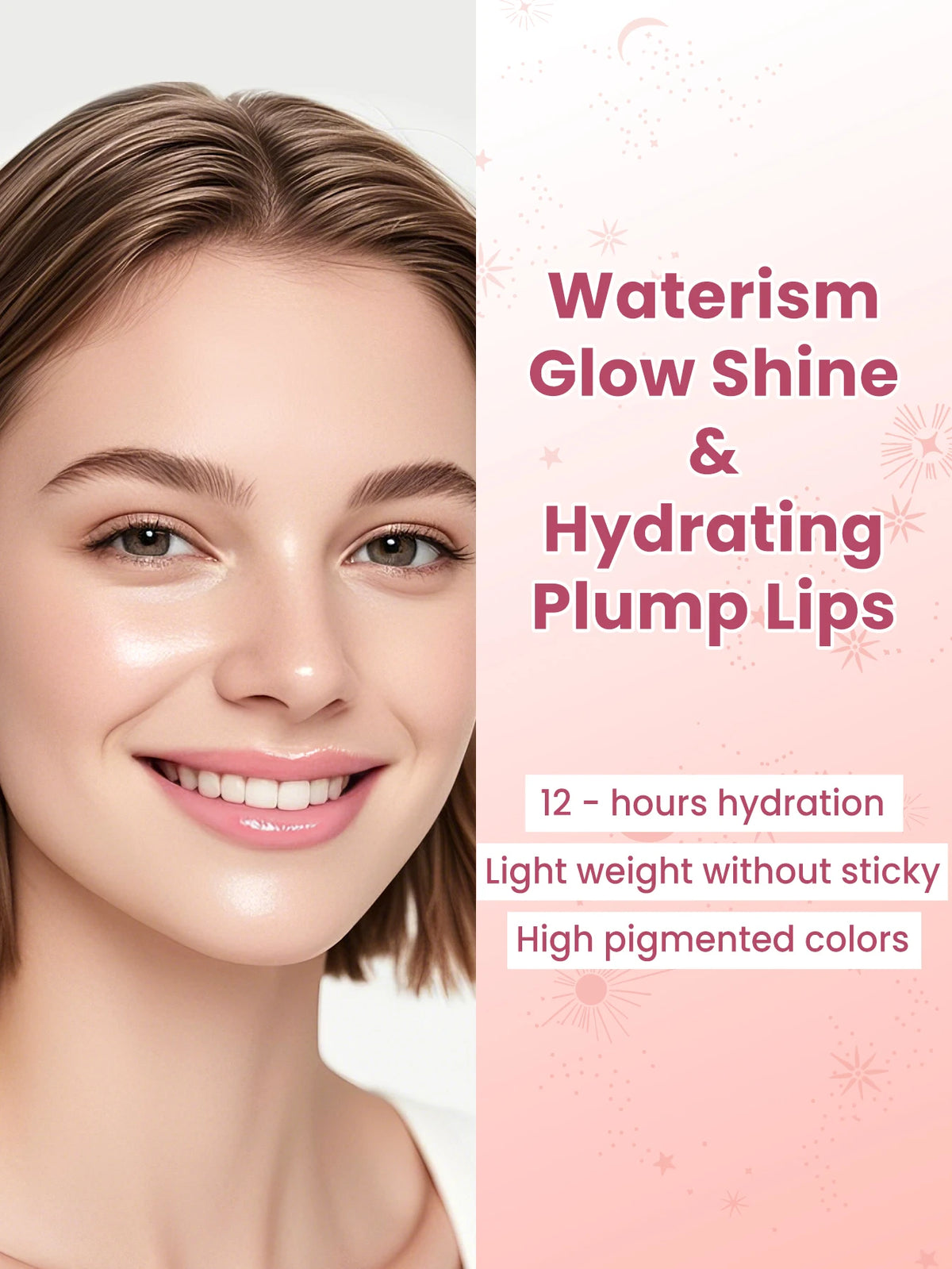 CATKIN 3PCS Glossy Lip Balm Set | Mirror Shine 12H Hydration Lip Balm Set PRIMED