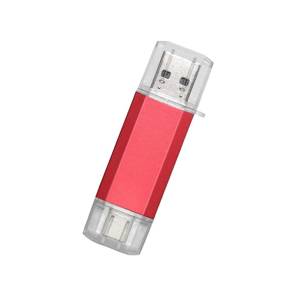 Type-C OTG USB Flash Drive 2-in-1 | 16GB to 128GB Pen Drive USB Flash Drive PRIMED 128GB red