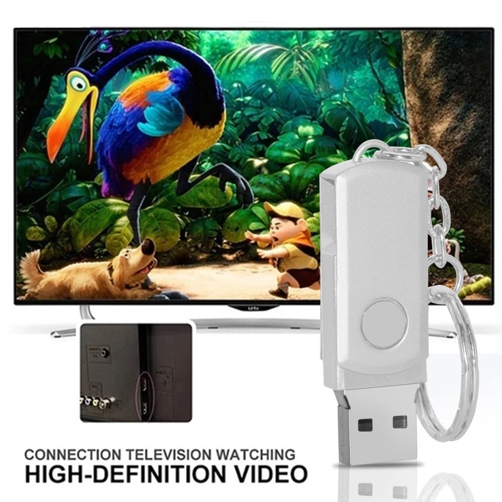 Waterproof Metal Rotating USB Flash Drive 8GB–128GB USB 2.0 USB Flash Drive PRIMED