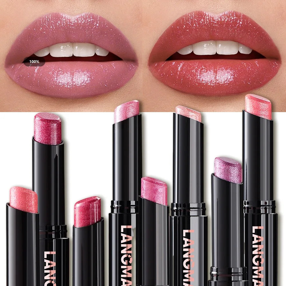 Rotating Diamond Shimmer Lipstick – 10 Colors Glitter Lip Gloss