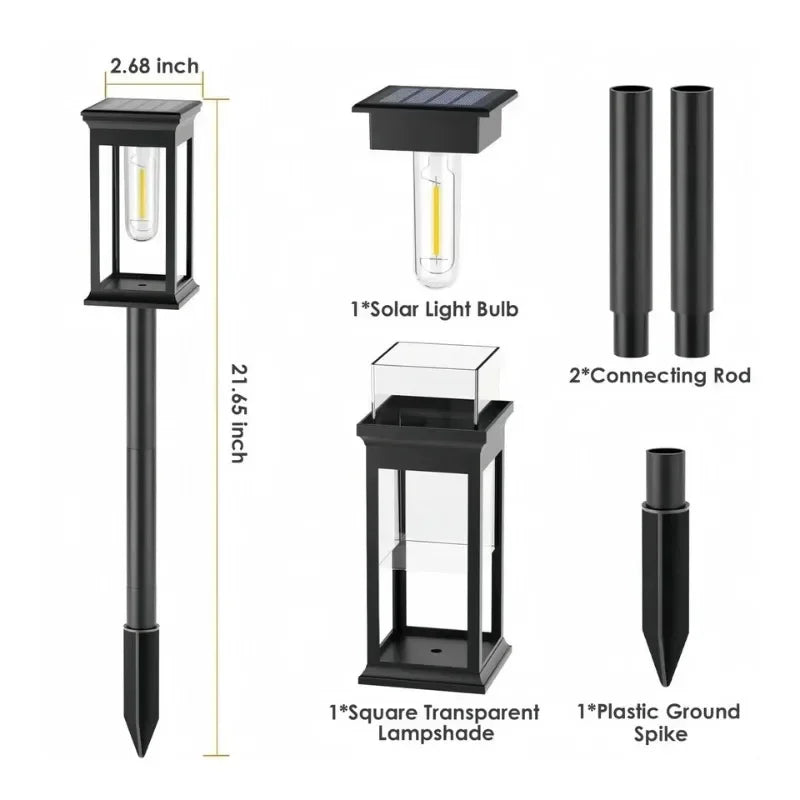 Solar Pathway Lights Outdoor Waterproof LED Garden Stake Lamps Solar Pathway Lights PRIMED