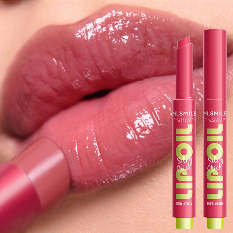 MLSMILE Jelly Mirror Lipstick Pen – Hydrating Lip Gloss Tint Lip Gloss Lipstick PRIMED