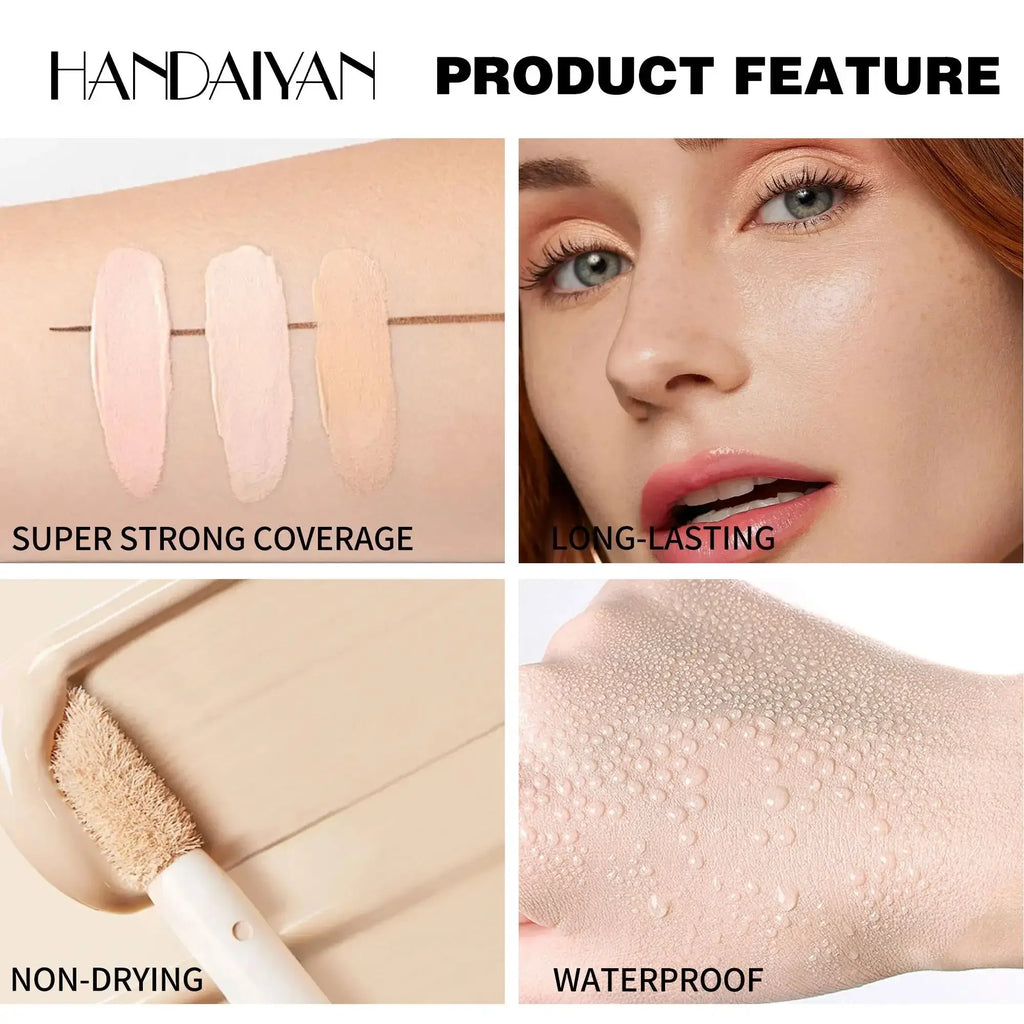HANDAIYAN 8-Shade Liquid Concealer – Full Coverage Waterproof