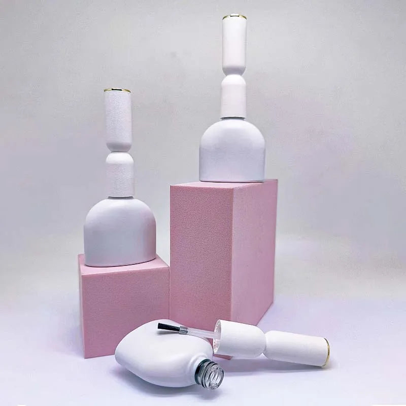 15ml Refillable Nail Polish Glass Bottle with Brush | Empty Nail Polish Bottle PRIMED