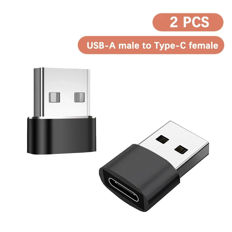 USB-C to USB-A OTG Adapter – Fast Charging & Data Sync USB OTG Adapter PRIMED 2 PCS