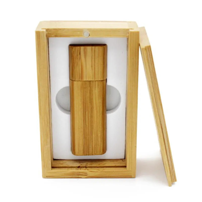 Wooden USB Flash Drive 8–64GB | Bamboo Maple Memory Stick