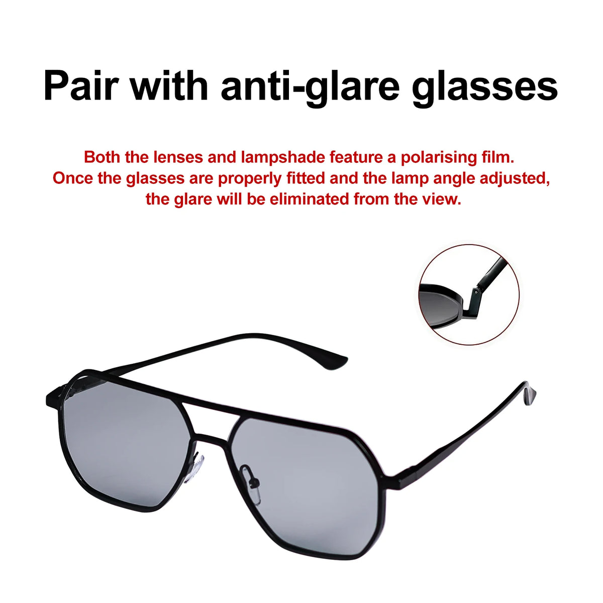 Tattoo Polarizer Lamp & Glasses Set – Ink Uniformity Viewer