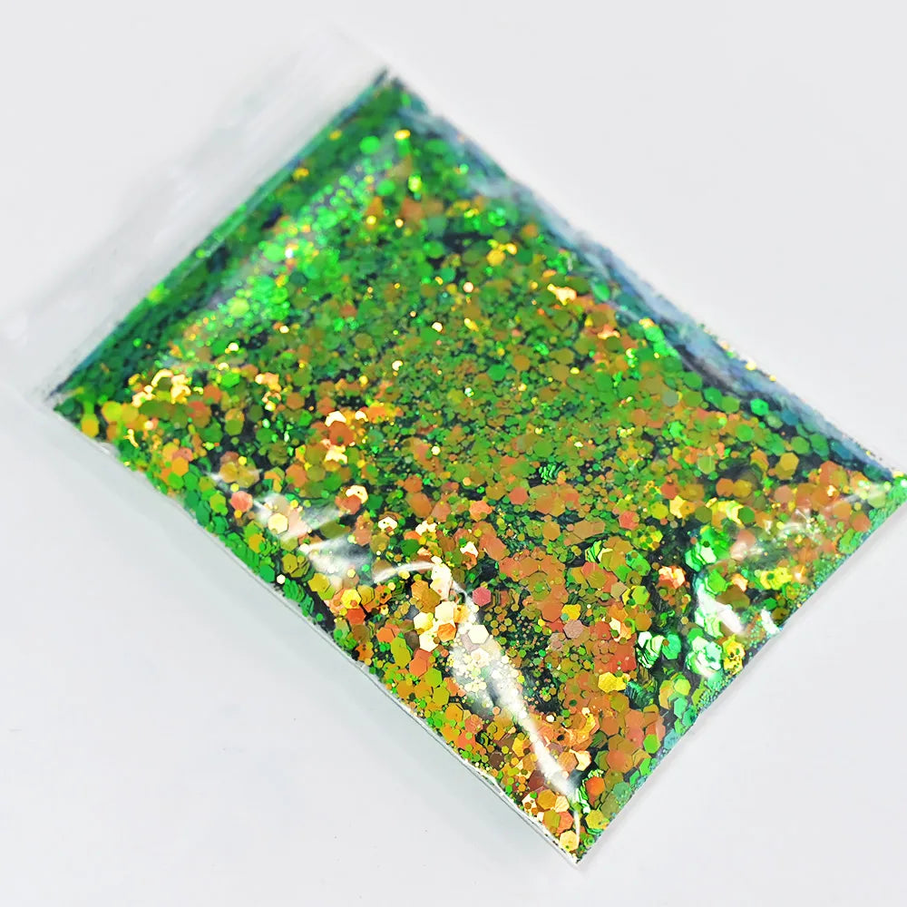 Mermaid Nail Art Glitter 50g – Chameleon Hexagon Sequins