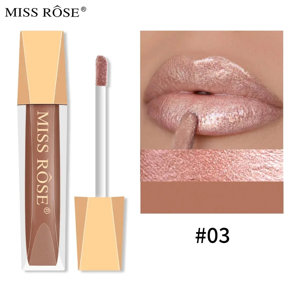 Miss Rose 16-Color Velvet Matte Lip Glaze – Waterproof Lip Gloss Matte Lip Gloss PRIMED MISS ROSE6701-032-03