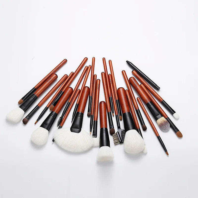 26-Piece Goat Hair Makeup Brush Set – Full Professional Kit