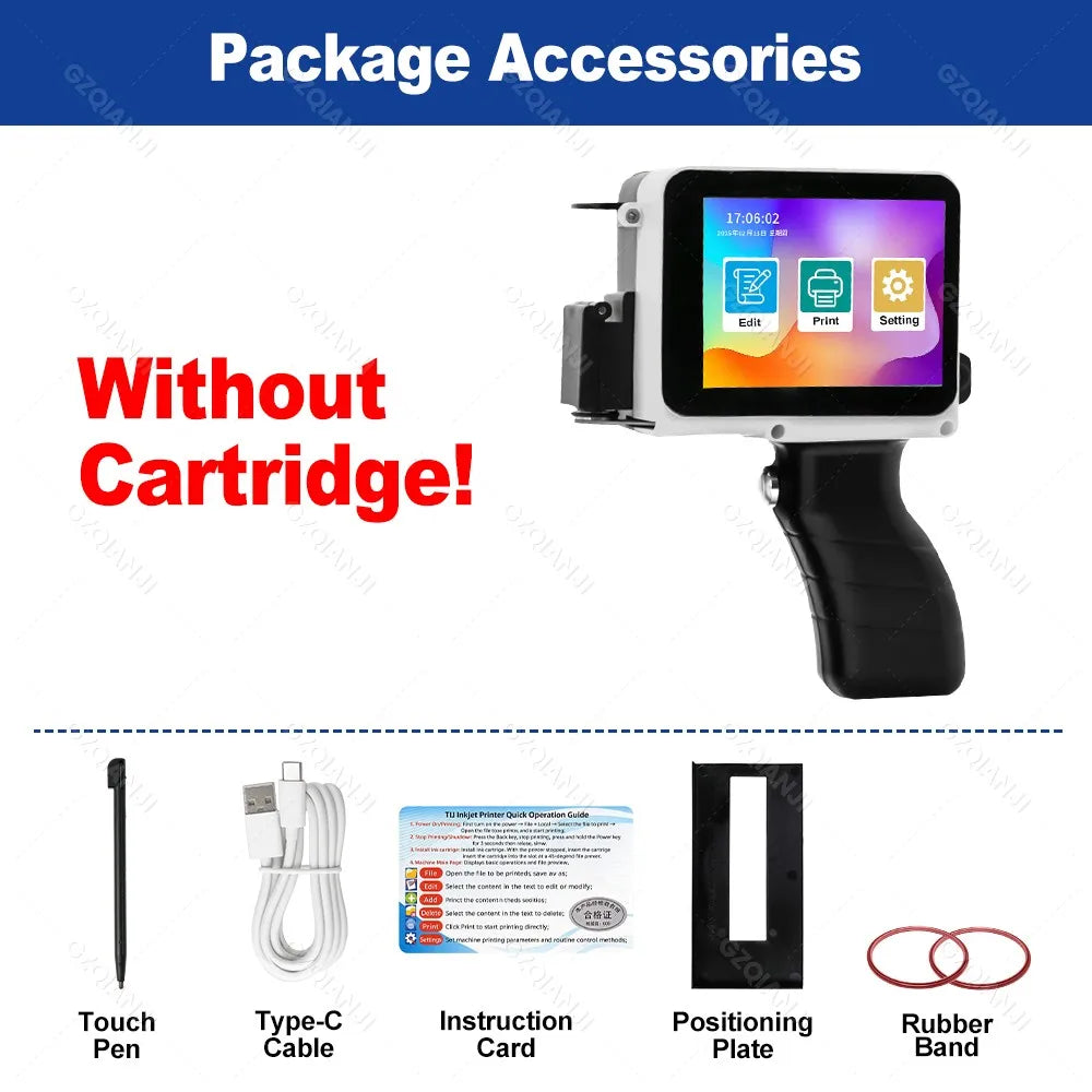 Portable Handheld Inkjet Printer 12.7mm – 28 Languages & QR Code Handheld Inkjet Printer PRIMED Printer Standard