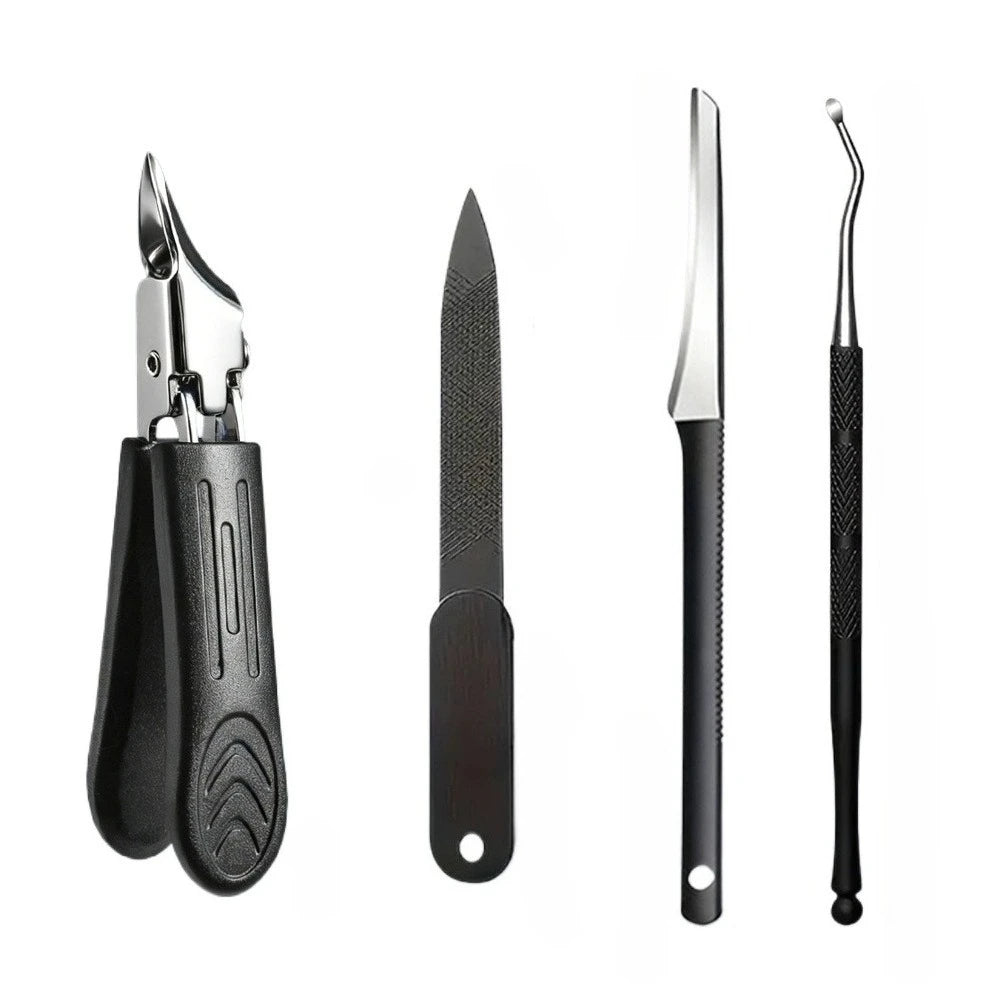 Stainless Steel Pedicure Kit – Sharp Nail Clippers & Grooming Set