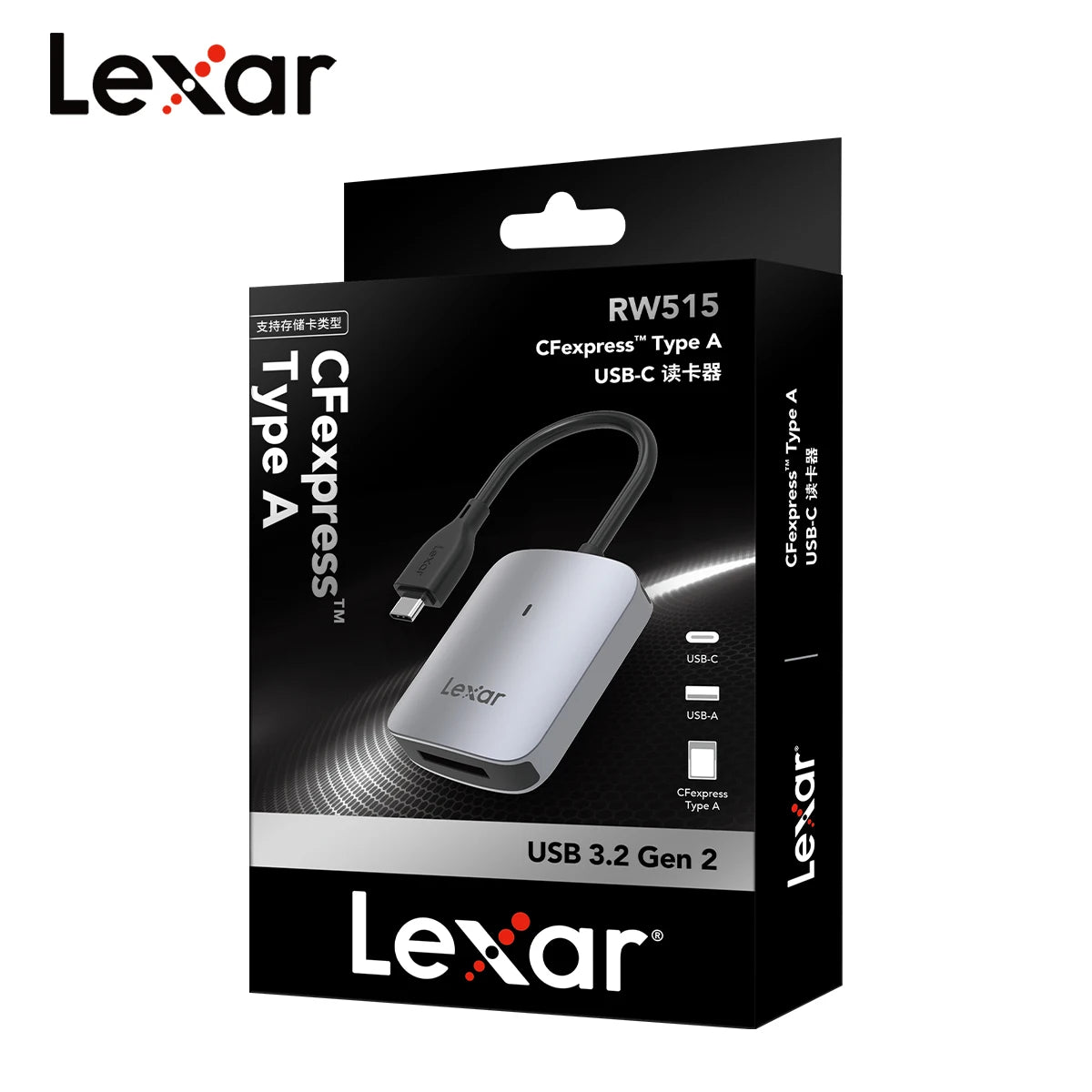 Lexar CFexpress Type-A Card Reader USB 3.2 – 900MB/s CFexpress Card Reader PRIMED