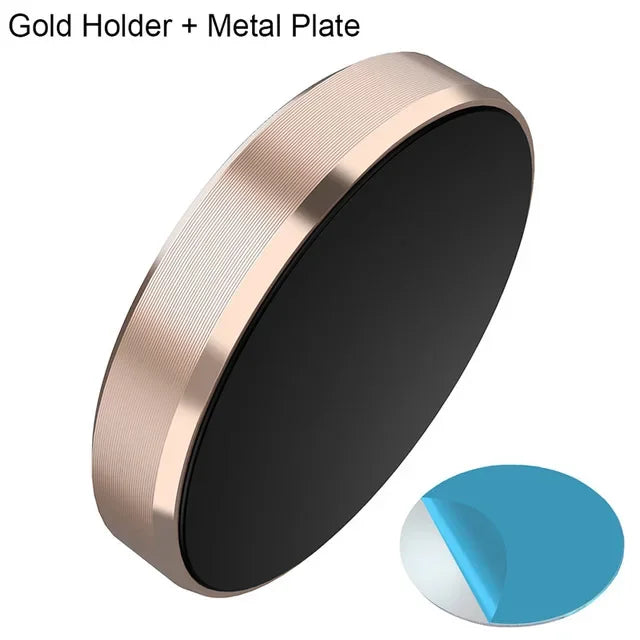 Universal Magnetic Car Phone Mount – Dashboard & Wall Holder Car Phone Mount PRIMED Gold-Fixed
