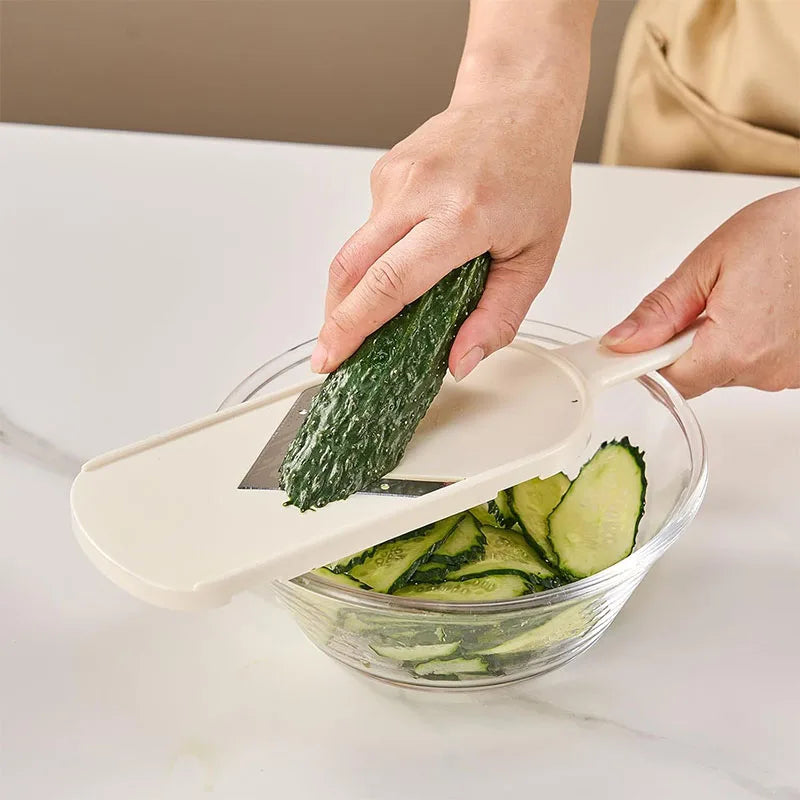 Handheld Mandoline Cabbage Slicer – Stainless Steel | LMETJMA Mandoline Vegetable Slicer PRIMED