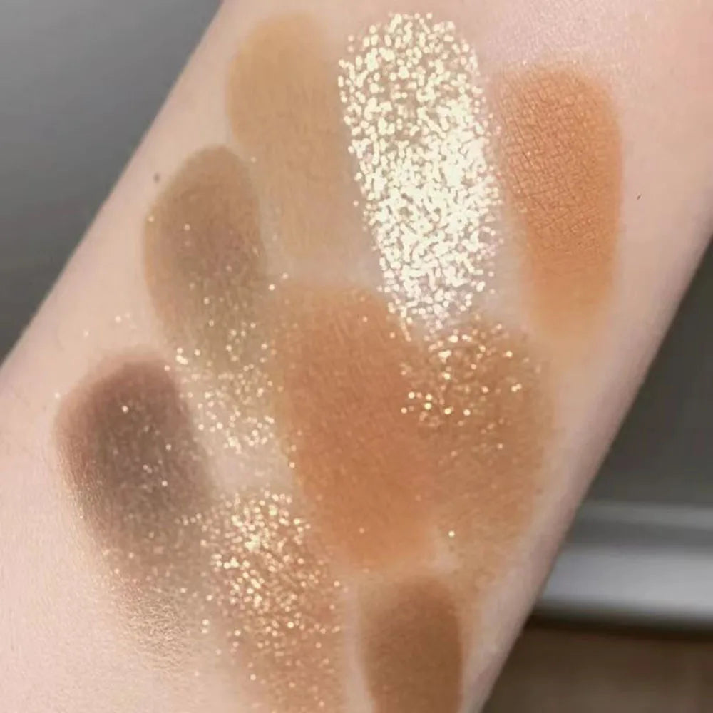 JADED 9-Color Eyeshadow Palette – Matte Shimmer Glitter Eyeshadow Palette PRIMED