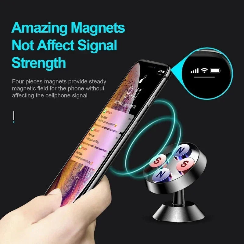 Magnetic Car Phone Holder – 360° Dashboard Mount Bracket Car Phone Mount PRIMED