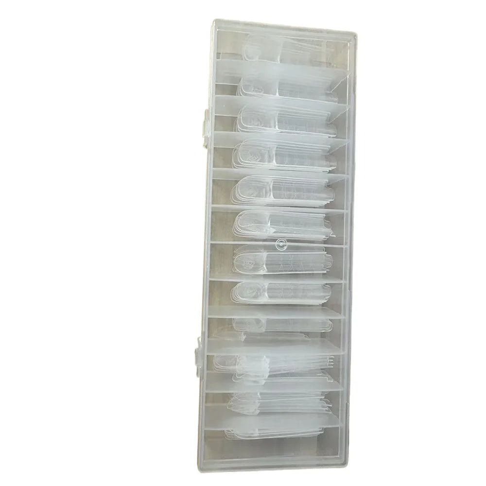 Reusable Clear Nail Extension Forms 75/150Pcs – 15 Sizes