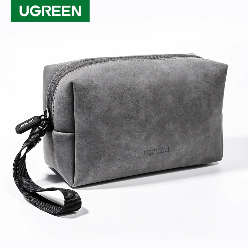 UGREEN Leather Digital Organizer Bag – Cables & Accessories Digital Accessories Organizer PRIMED
