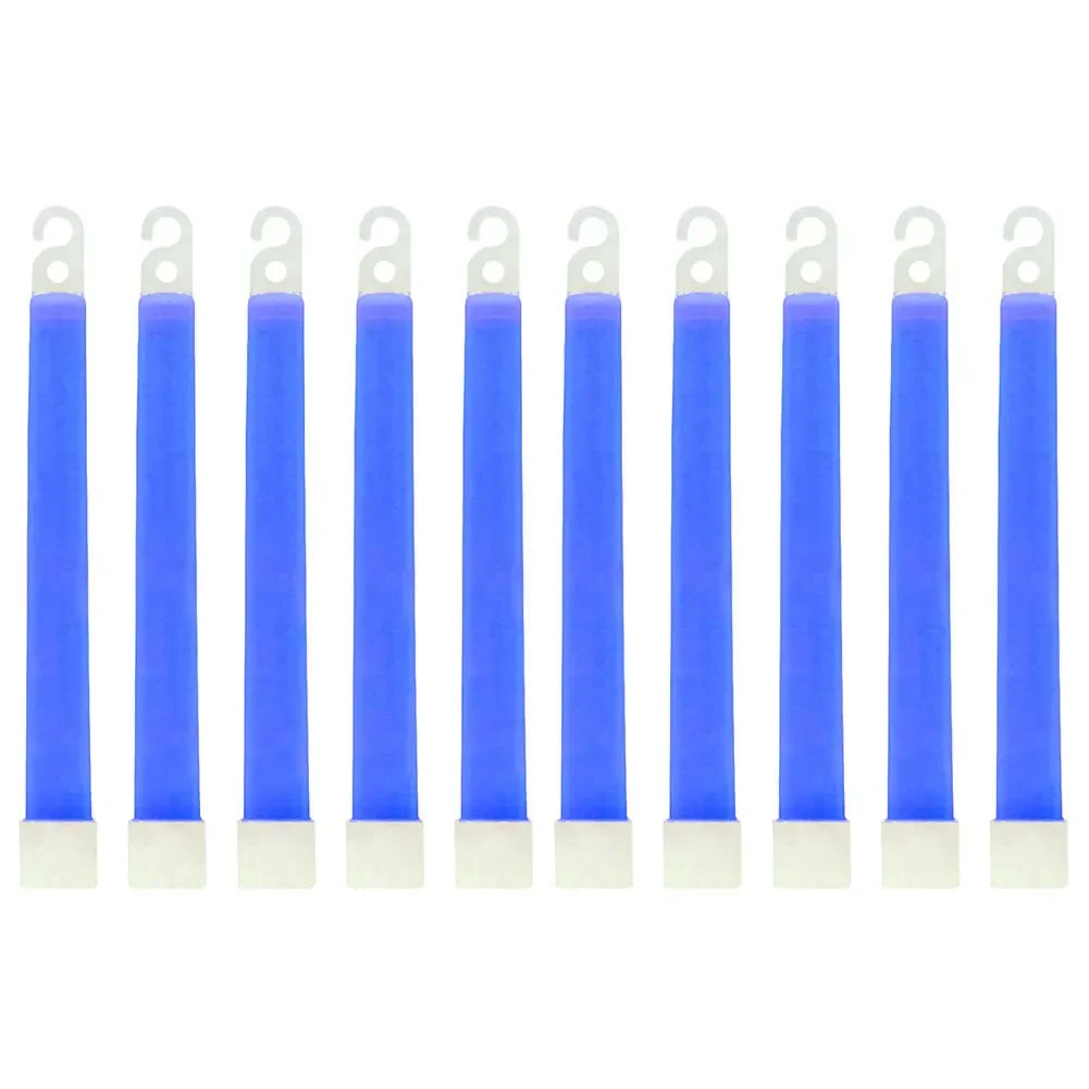 LED Glow Sticks 1/5/10 Pack – Camping, Party & Emergency Glow Light Sticks PRIMED 10PCS Blue