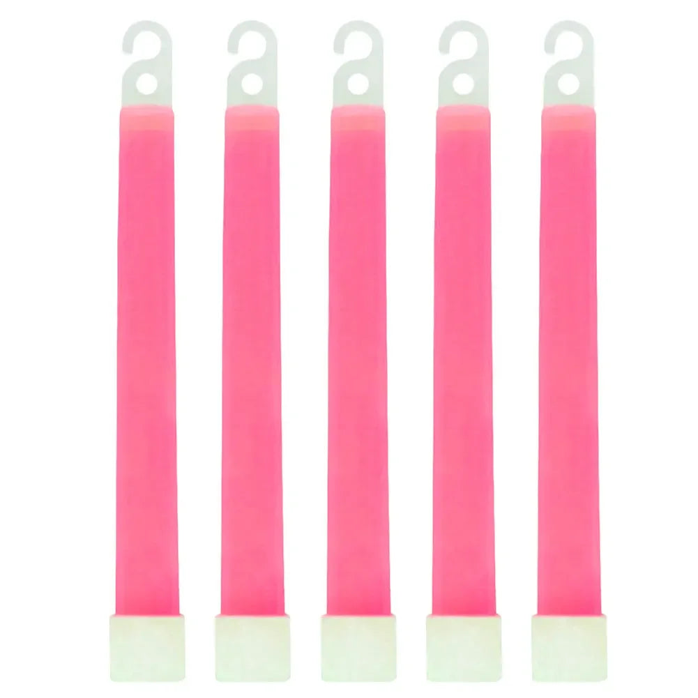 LED Glow Sticks 1/5/10 Pack – Camping, Party & Emergency Glow Light Sticks PRIMED 5PCS Pink