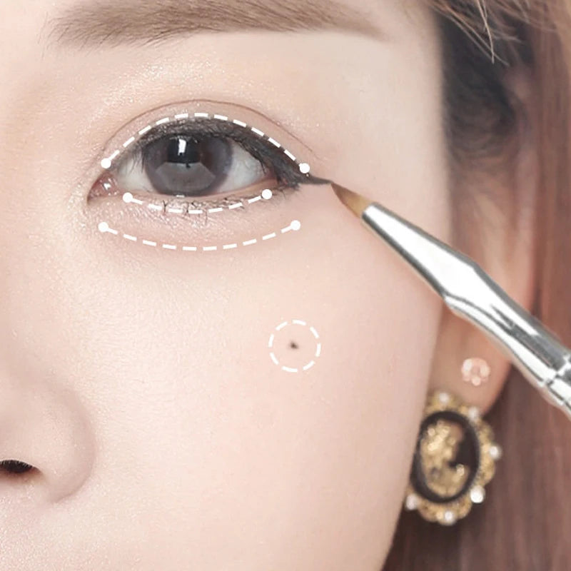 7-Pc Eye Makeup Brush Set – Angled Eyeliner & Concealer