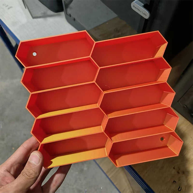 10-Grid 3D Printed Car Model Display Rack | Storage Holder