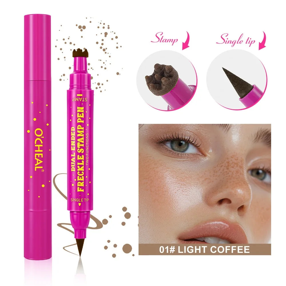 BOSUYA Dual-Ended Waterproof Faux Freckle Pen | Dotting Tool
