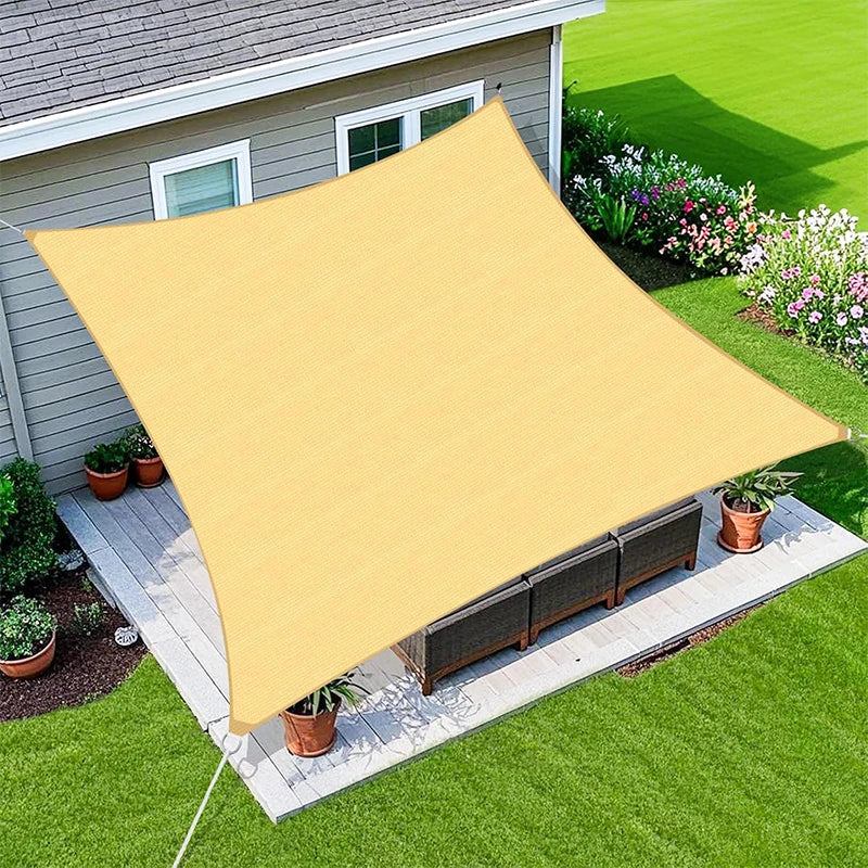 Sun Shade Sail Triangle & Rectangle HDPE Canopy – Patio Garden Sun Shade Sail PRIMED