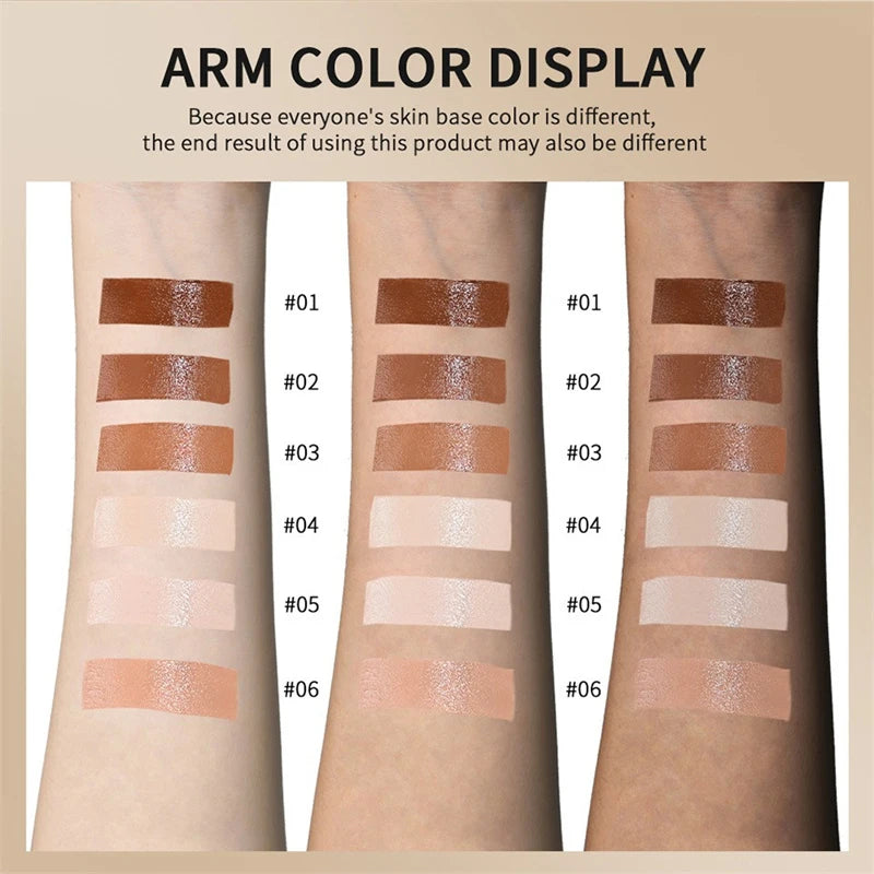 Skin Tint Foundation Stick – 6 Shades, Serum-Boosted Coverage