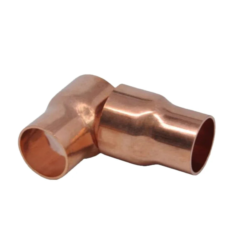 10-Pack Copper Reducing Couplings 22x16mm – HVAC & Plumbing Copper Pipe Fitting PRIMED
